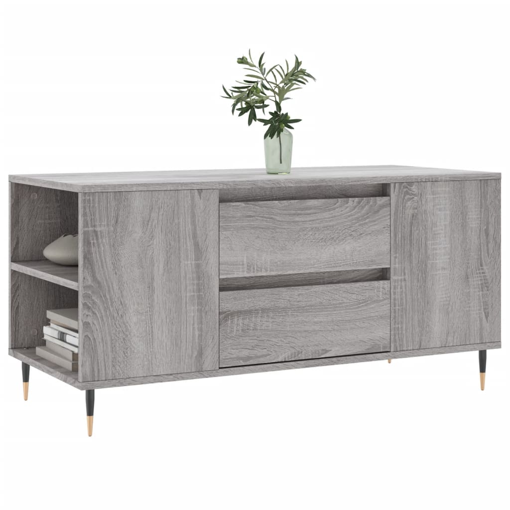 Tavolino Salotto Grigio Sonoma 102x44,5x50 cm Legno Multistrato | homemem39