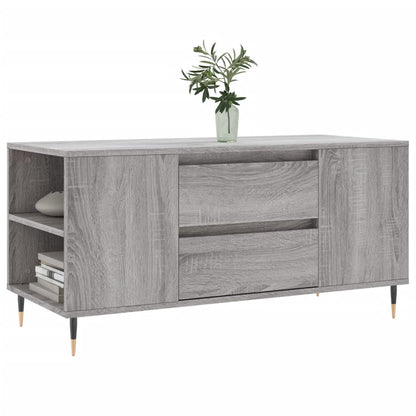 Tavolino Salotto Grigio Sonoma 102x44,5x50 cm Legno Multistrato | homemem39