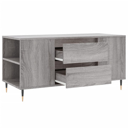 Tavolino Salotto Grigio Sonoma 102x44,5x50 cm Legno Multistrato | homemem39