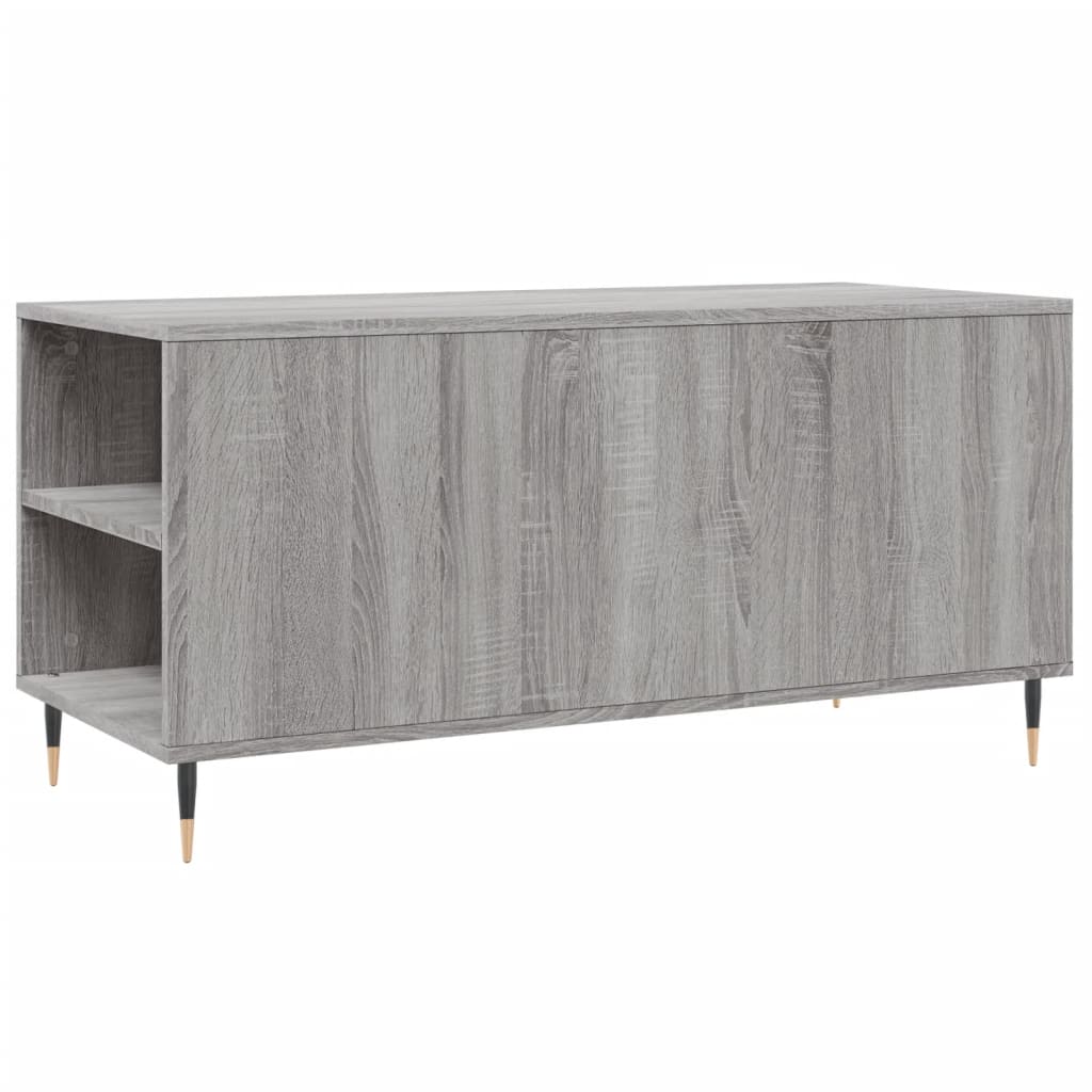 Tavolino Salotto Grigio Sonoma 102x44,5x50 cm Legno Multistrato | homemem39