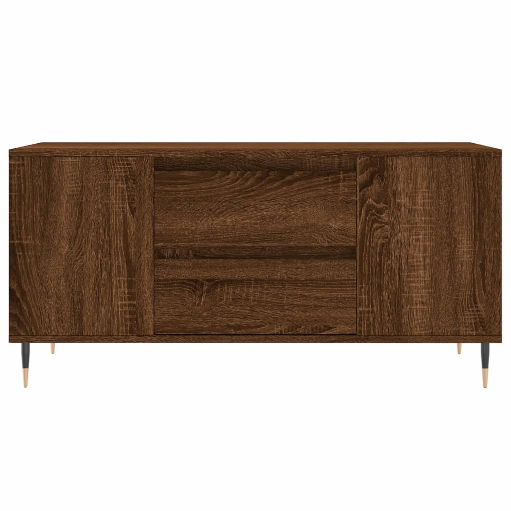 Tavolino Salotto Rovere Marrone 102x44,5x50cm Legno Multistrato | homemem39