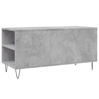 Tavolino Salotto Grigio Cemento 102x44,5x50cm Legno Multistrato | homemem39