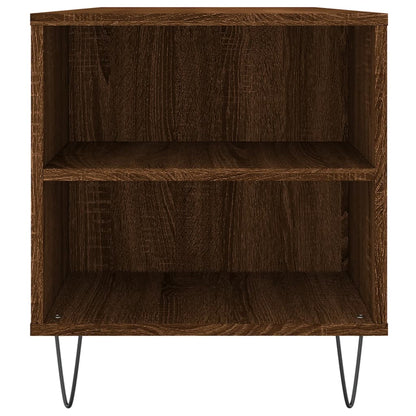 Tavolino Salotto Rovere Marrone 102x44,5x50cm Legno Multistrato | homemem39