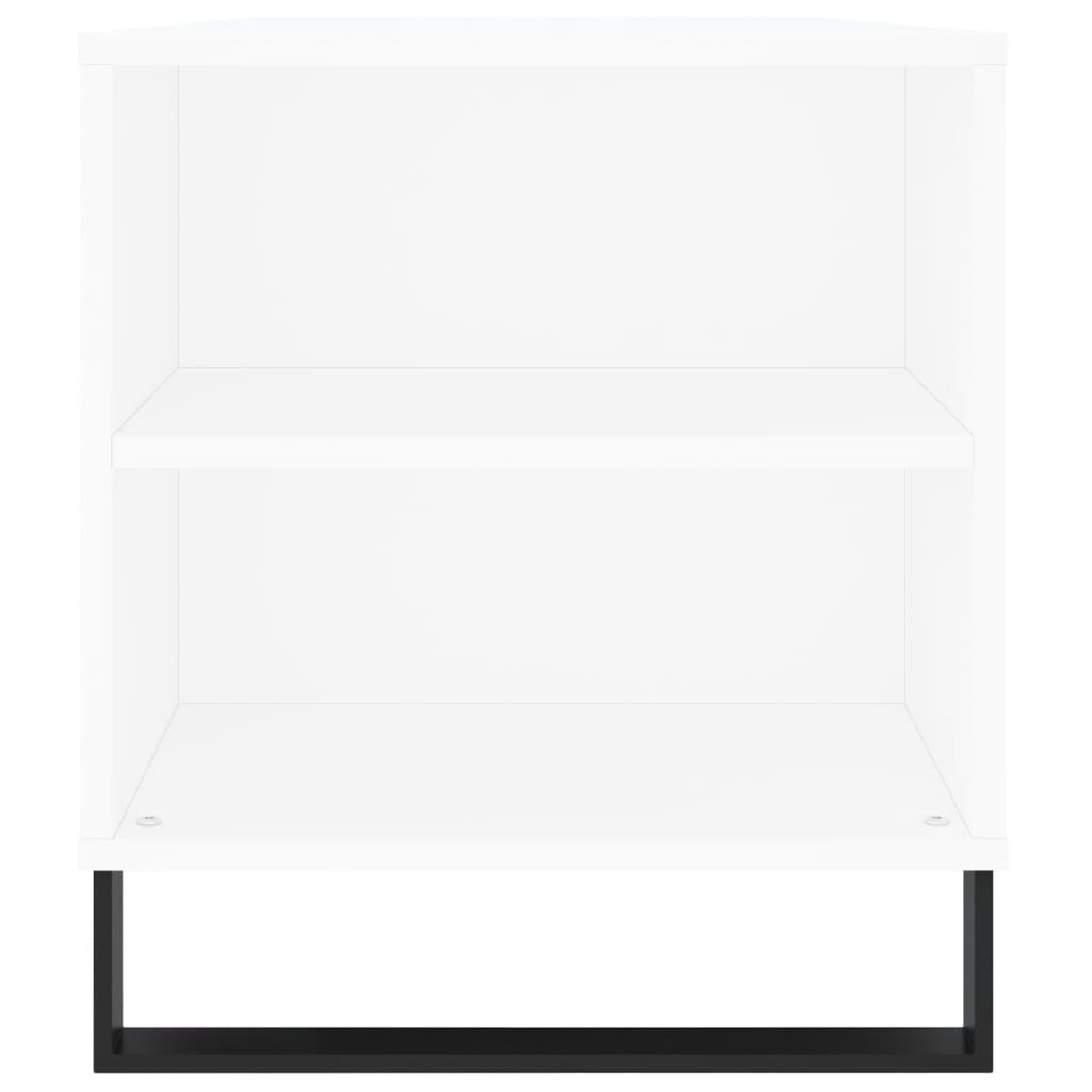 Tavolino da Salotto Bianco 102x44,5x50 cm in Legno Multistrato | homemem39