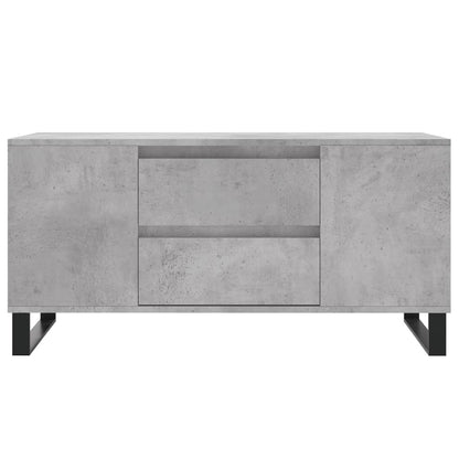 Tavolino Salotto Grigio Cemento 102x44,5x50cm Legno Multistrato | homemem39