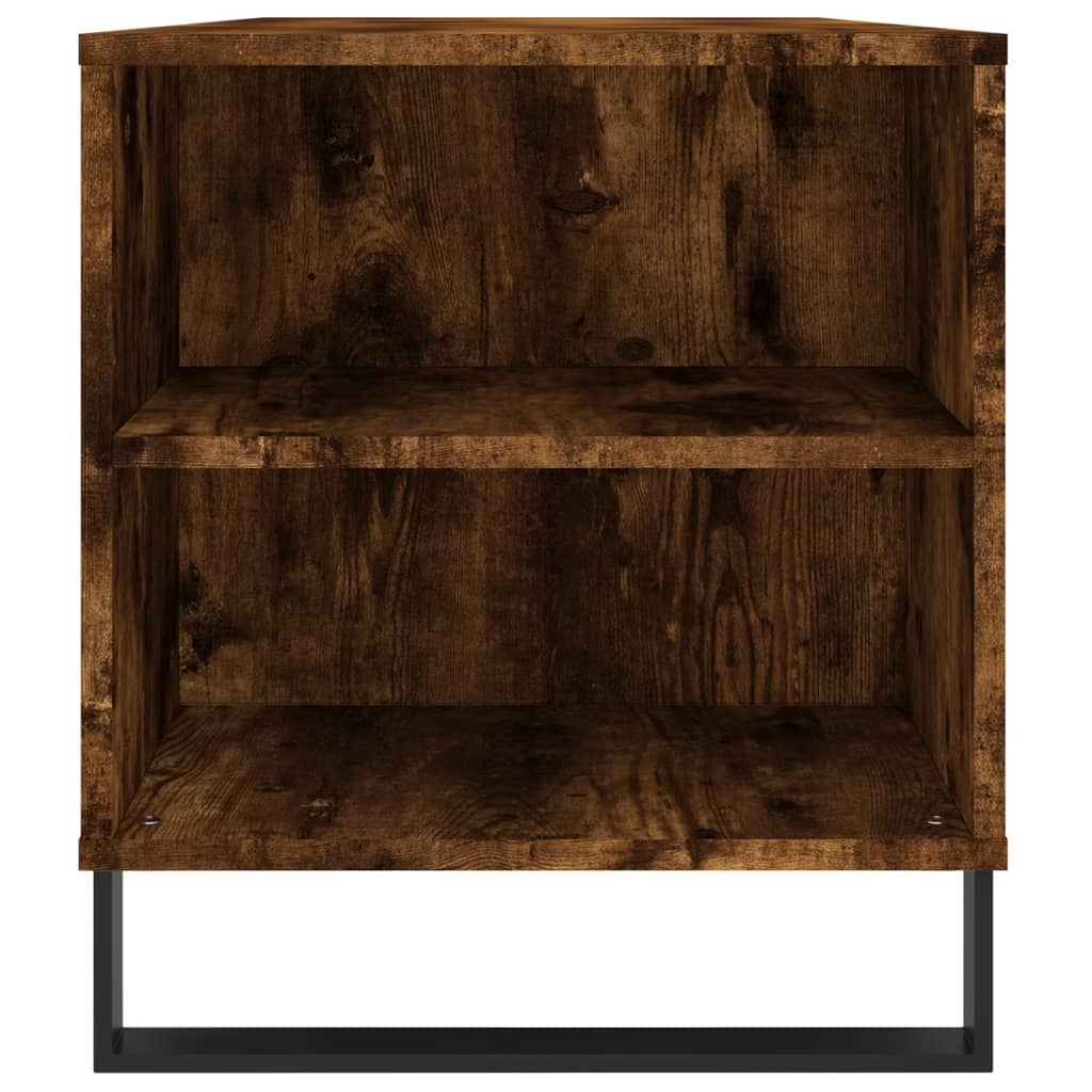 Tavolino da Salotto Rovere Fumo 102x44,5x50cm Legno Multistrato | homemem39