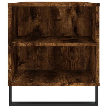 Tavolino da Salotto Rovere Fumo 102x44,5x50cm Legno Multistrato | homemem39
