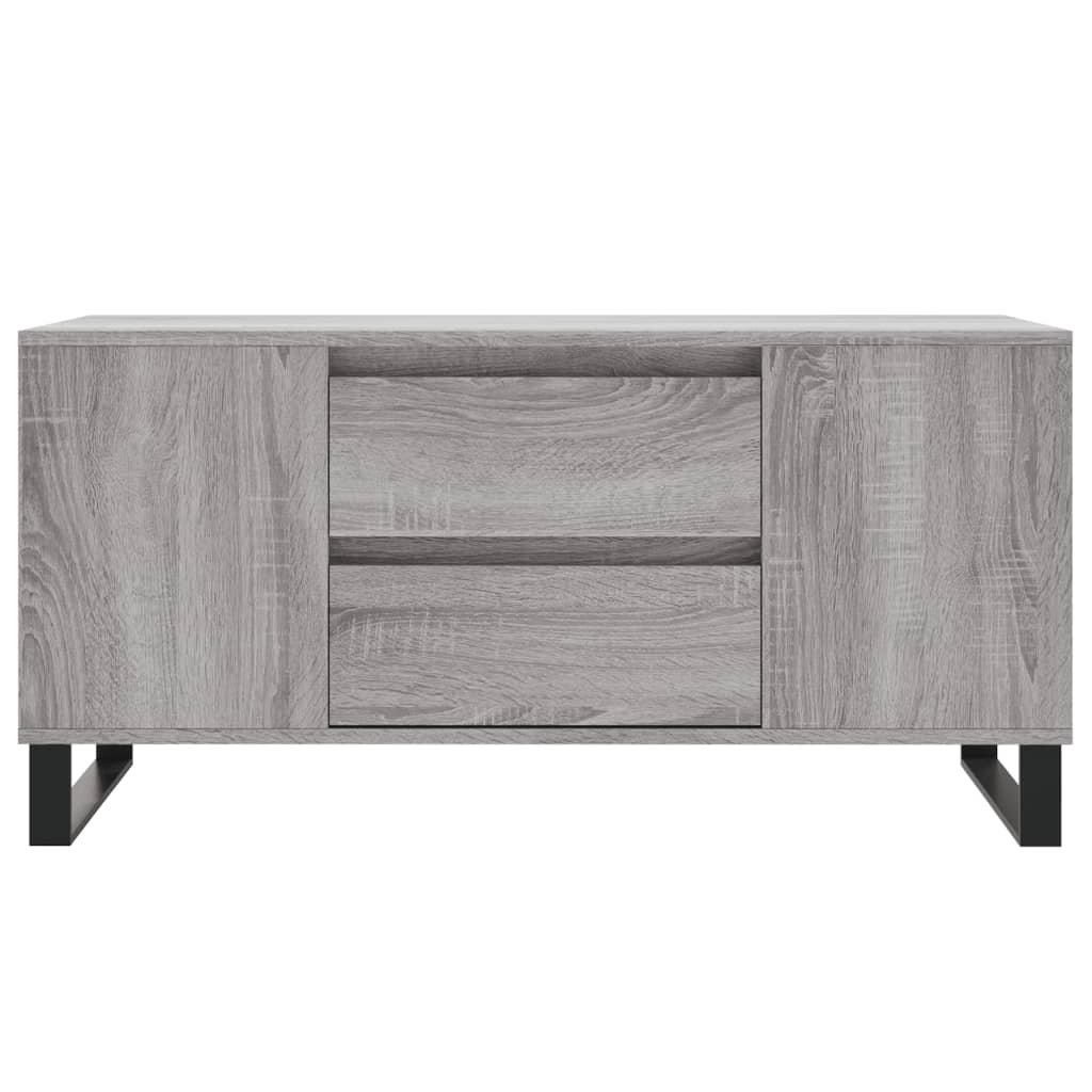 Tavolino Salotto Grigio Sonoma 102x44,5x50 cm Legno Multistrato | homemem39