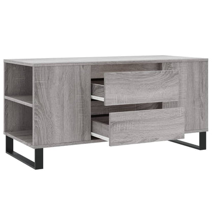 Tavolino Salotto Grigio Sonoma 102x44,5x50 cm Legno Multistrato | homemem39