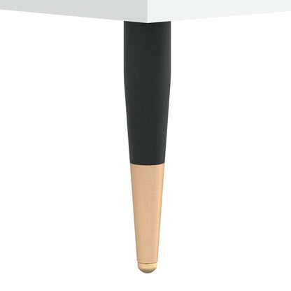 Tavolino da Salotto Bianco 90x49x45 cm in Legno Multistrato