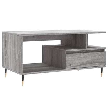 Tavolino da Salotto Grigio Sonoma 90x49x45 cm Legno Multistrato | homemem39