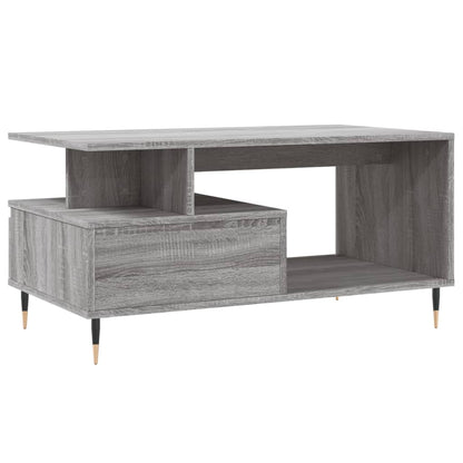 Tavolino da Salotto Grigio Sonoma 90x49x45 cm Legno Multistrato | homemem39
