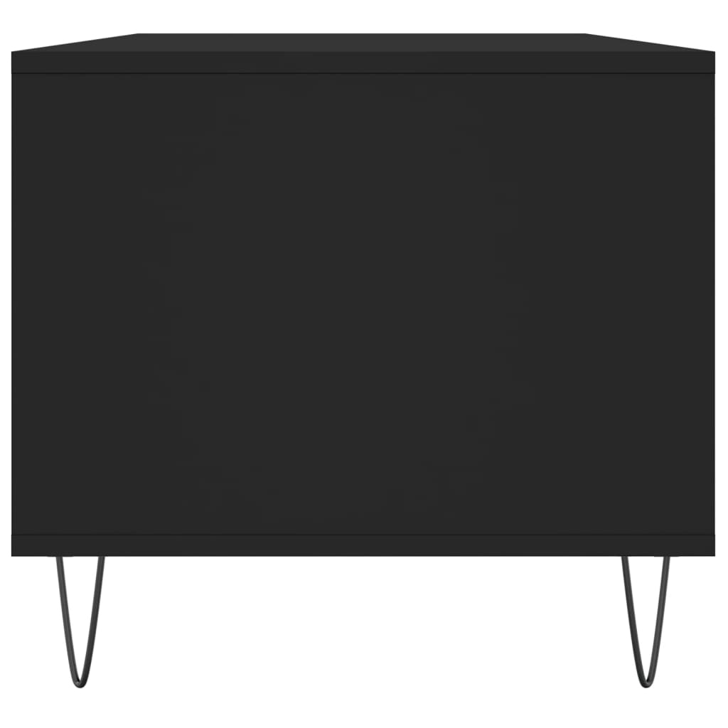 Tavolino da Salotto Nero 90x49x45 cm in Legno Multistrato | homemem39