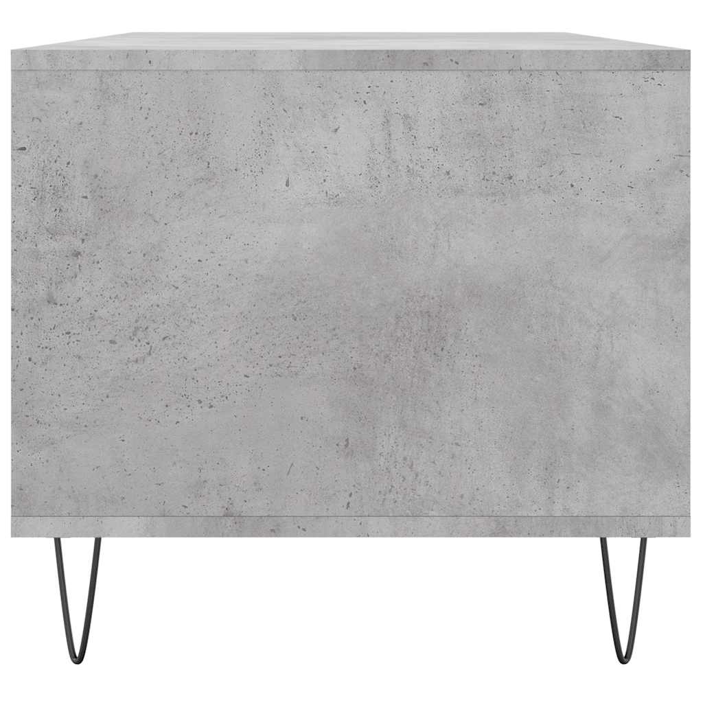 Tavolino Salotto Grigio Cemento 90x49x45 cm Legno Multistrato