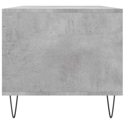 Tavolino Salotto Grigio Cemento 90x49x45 cm Legno Multistrato