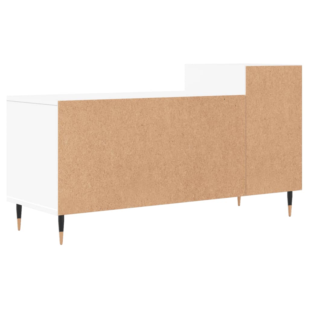 Mobile Porta TV Bianco 100x35x55 cm in Legno Multistrato - homemem39