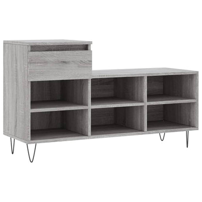 Scarpiera Grigio Sonoma 102x36x60 cm in Legno Multistrato - homemem39