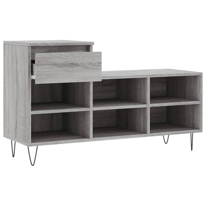 Scarpiera Grigio Sonoma 102x36x60 cm in Legno Multistrato - homemem39