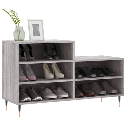 Scarpiera Grigio Sonoma 102x36x60 cm in Legno Multistrato - homemem39