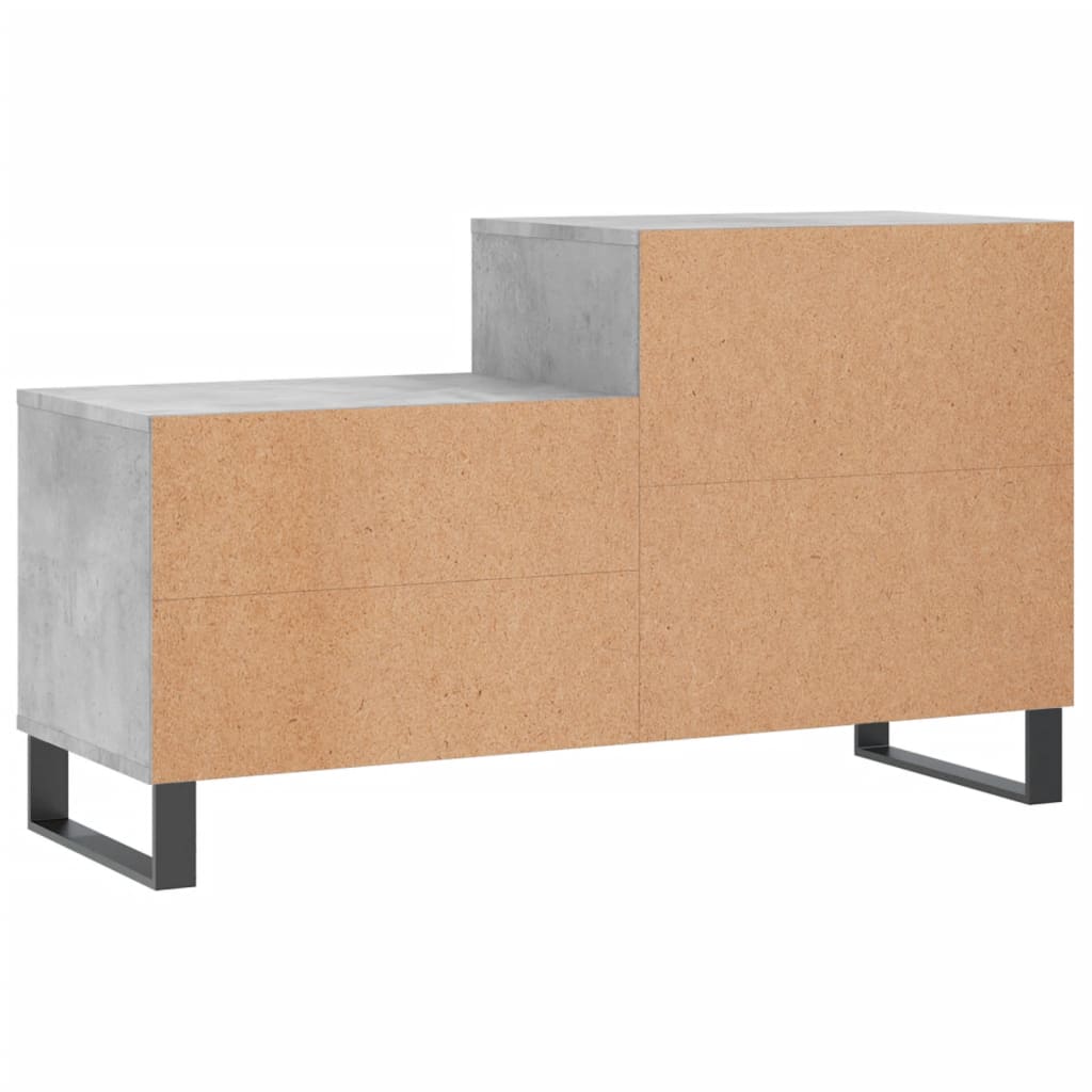 Scarpiera Grigio Cemento 102x36x60 cm in Legno Multistrato - homemem39