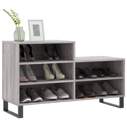 Scarpiera Grigio Sonoma 102x36x60 cm in Legno Multistrato - homemem39