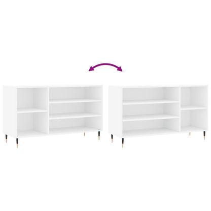 Scarpiera Bianca 102x36x60 cm in Legno Multistrato - homemem39