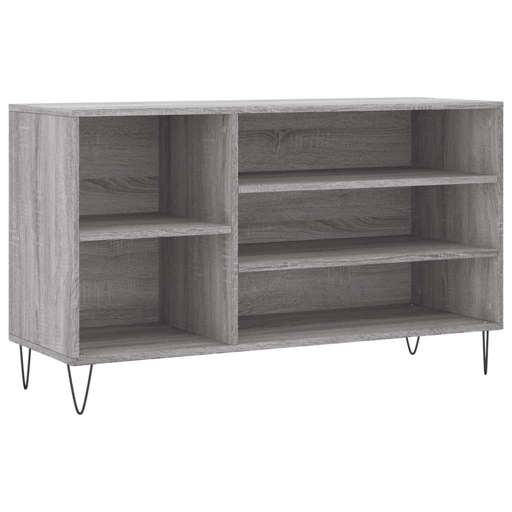 Scarpiera Grigio Sonoma 102x36x60 cm in Legno Multistrato - homemem39