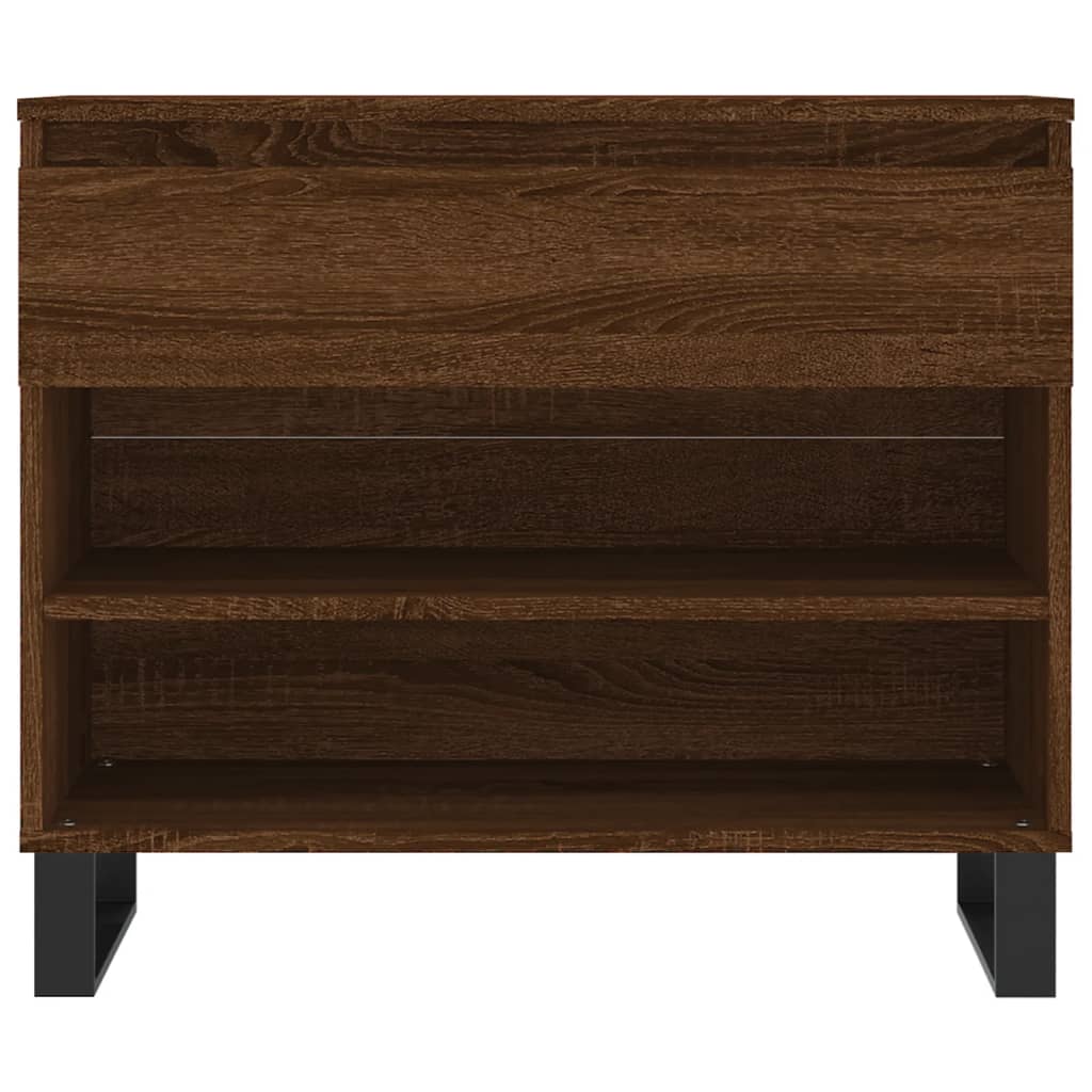 Scarpiera Rovere Marrone 70x36x60 cm in Legno Multistrato