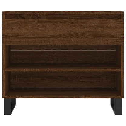 Scarpiera Rovere Marrone 70x36x60 cm in Legno Multistrato