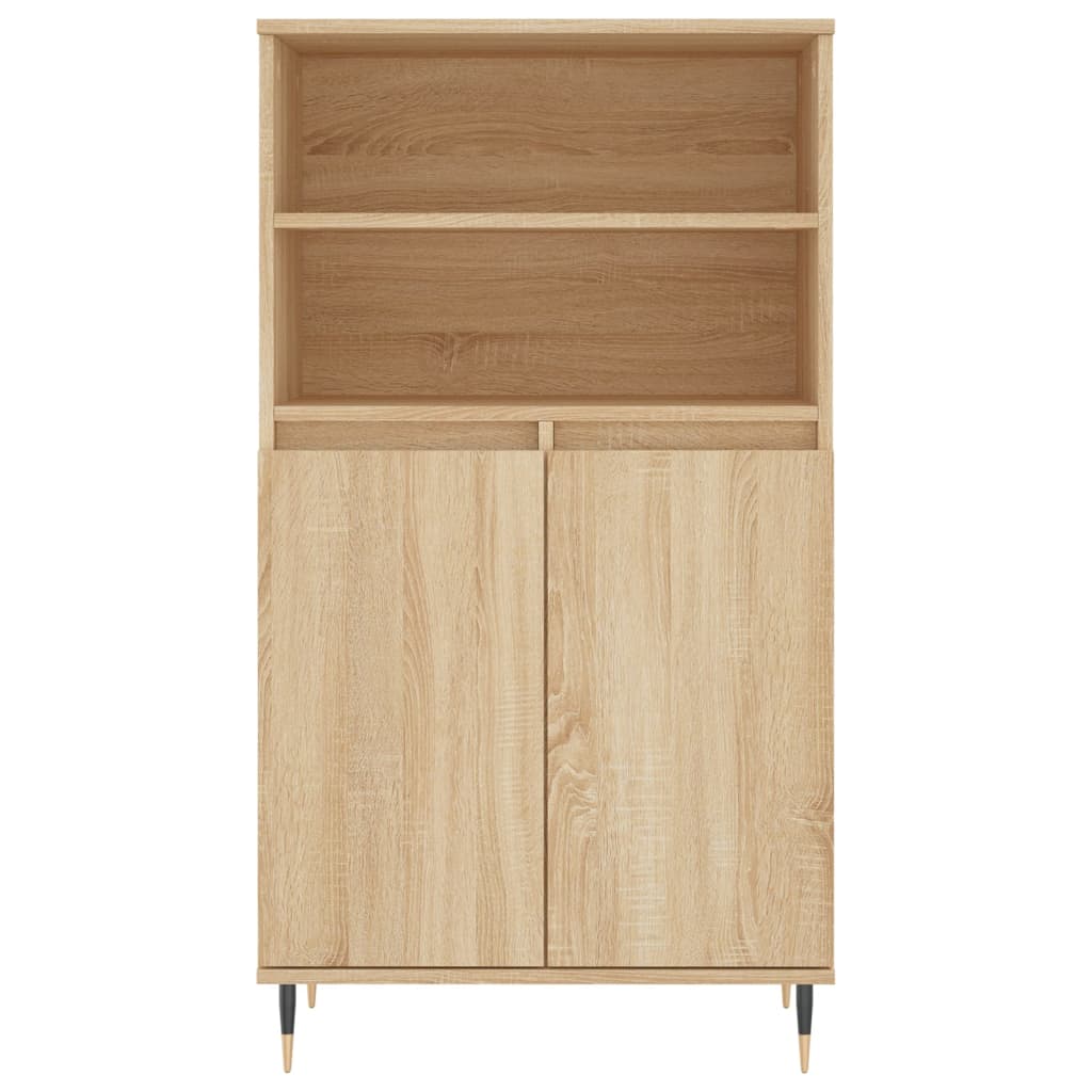 Credenza Rovere Sonoma 60x36x110 cm in Legno Multistrato - homemem39