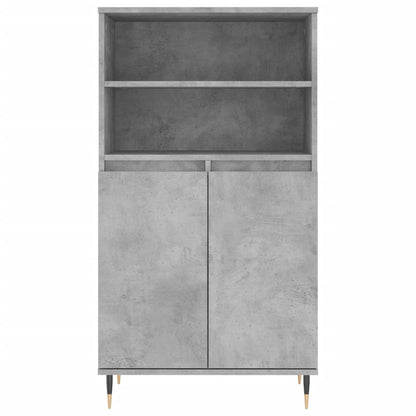 Credenza Grigio Cemento 60x36x110 cm in Legno Multistrato - homemem39