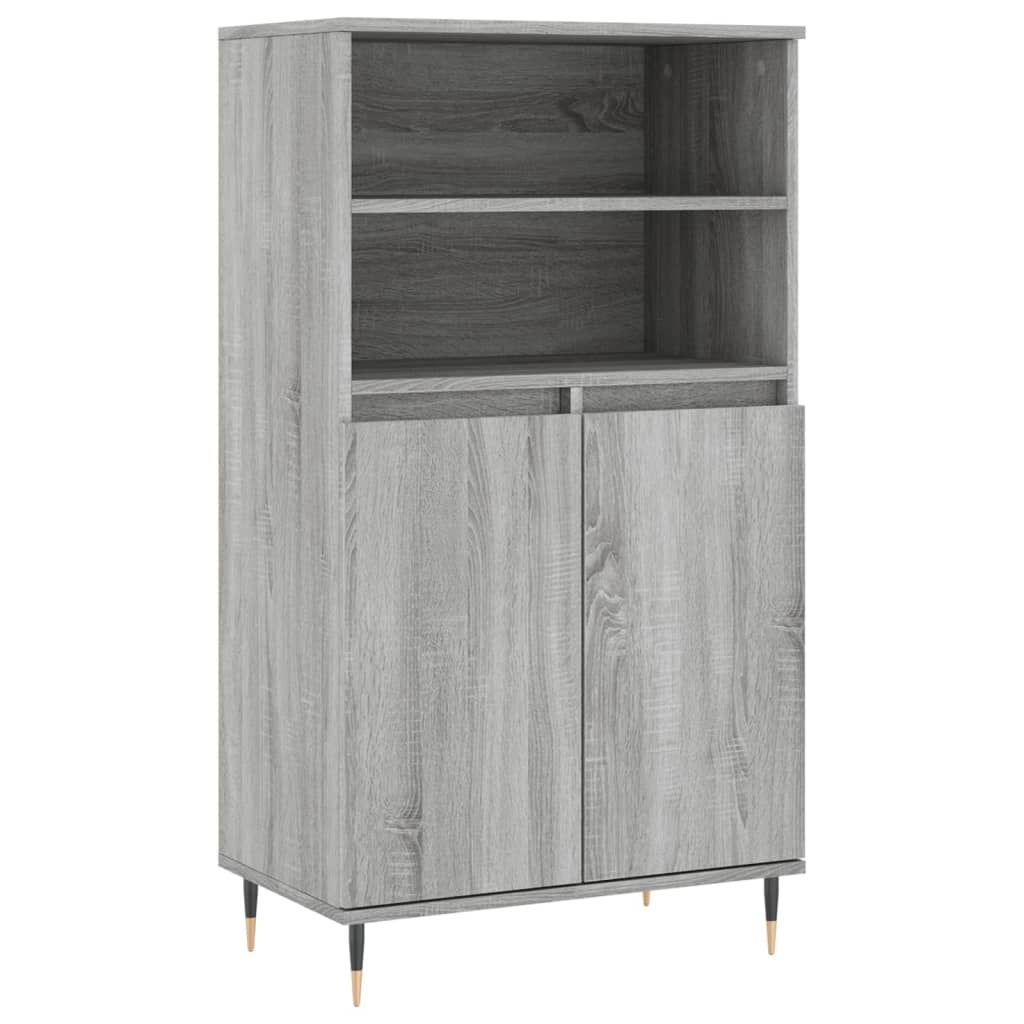 Credenza Grigio Sonoma 60x36x110 cm in Legno Multistrato - homemem39