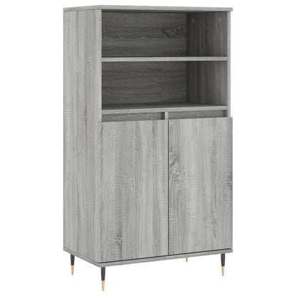 Credenza Grigio Sonoma 60x36x110 cm in Legno Multistrato - homemem39