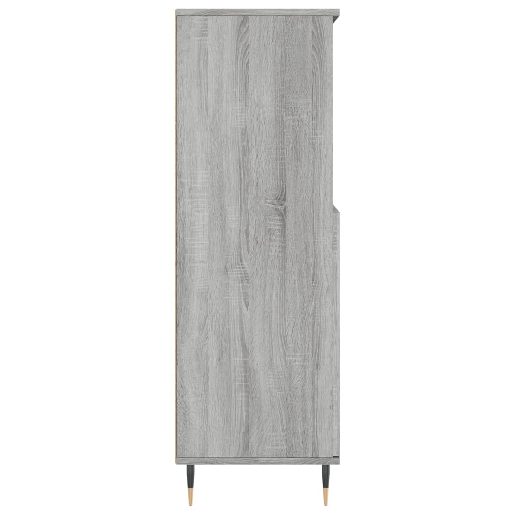 Credenza Grigio Sonoma 60x36x110 cm in Legno Multistrato - homemem39