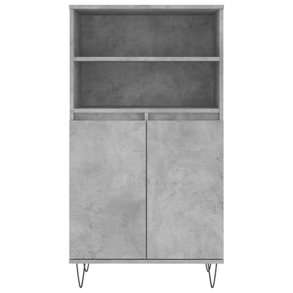 Credenza Grigio Cemento 60x36x110 cm in Legno Multistrato - homemem39