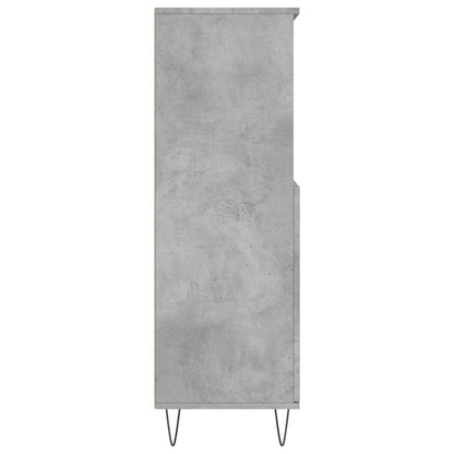 Credenza Grigio Cemento 60x36x110 cm in Legno Multistrato - homemem39
