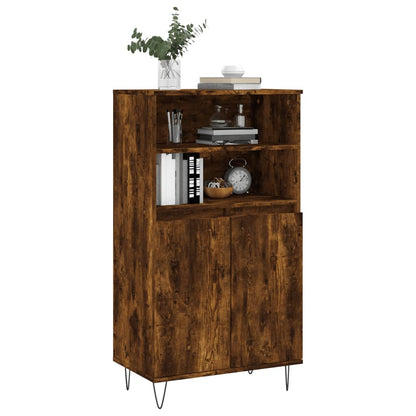 Credenza Rovere Fumo 60x36x110 cm in Legno Multistrato - homemem39
