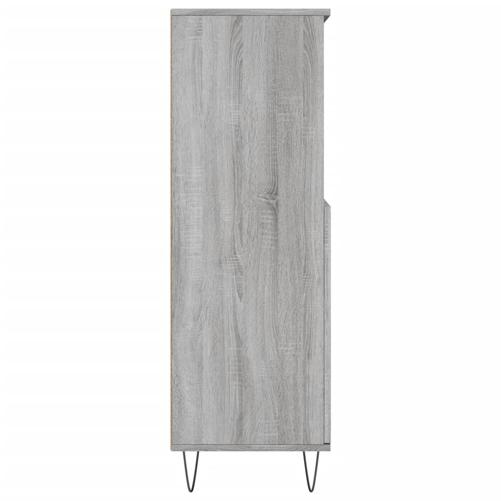 Credenza Grigio Sonoma 60x36x110 cm in Legno Multistrato - homemem39