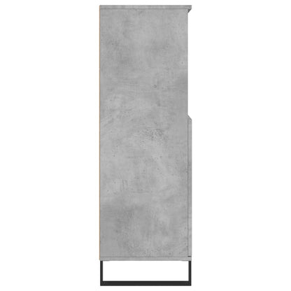 Credenza Grigio Cemento 60x36x110 cm in Legno Multistrato - homemem39