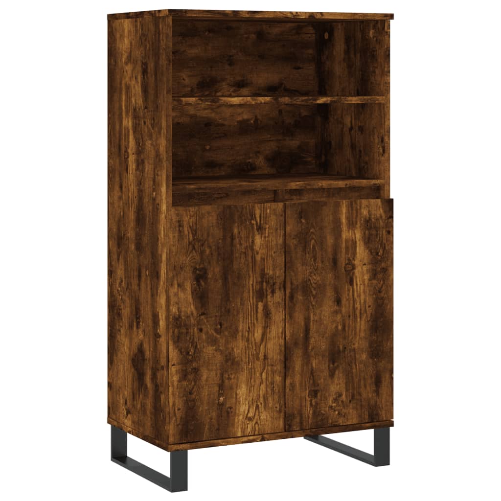 Credenza Rovere Fumo 60x36x110 cm in Legno Multistrato - homemem39