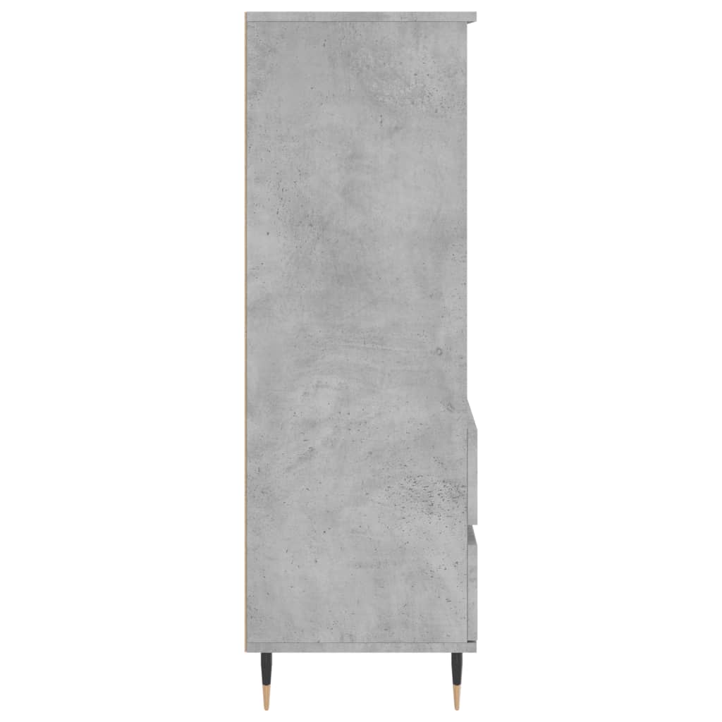 Credenza Grigio Cemento 40x36x110 cm in Legno Multistrato - homemem39