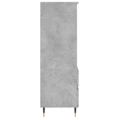 Credenza Grigio Cemento 40x36x110 cm in Legno Multistrato - homemem39