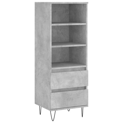 Credenza Grigio Cemento 40x36x110 cm in Legno Multistrato - homemem39
