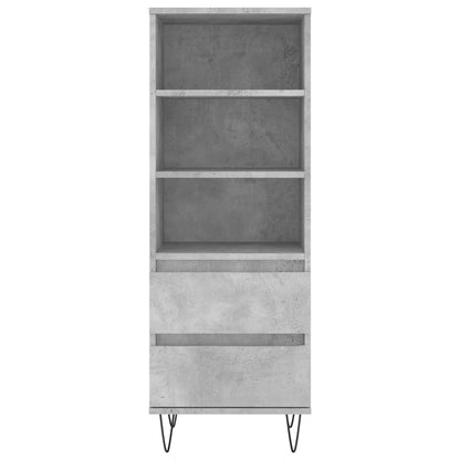 Credenza Grigio Cemento 40x36x110 cm in Legno Multistrato - homemem39