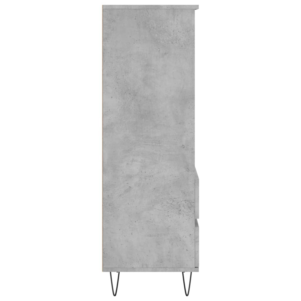 Credenza Grigio Cemento 40x36x110 cm in Legno Multistrato - homemem39