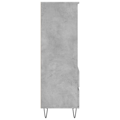 Credenza Grigio Cemento 40x36x110 cm in Legno Multistrato - homemem39