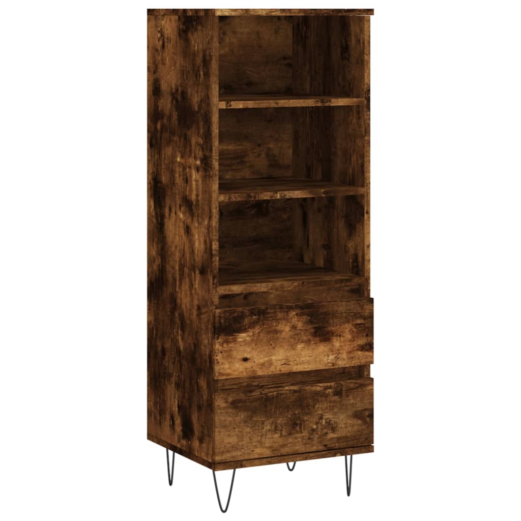 Credenza Rovere Fumo 40x36x110 cm in Legno Multistrato - homemem39