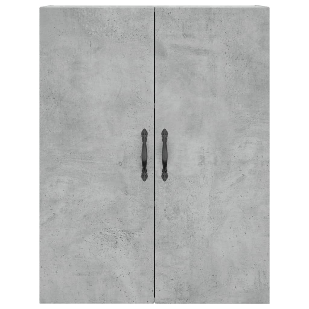 Mobile a Parete Grigio Cemento 69,5x34x90 cm Legno Multistrato - homemem39