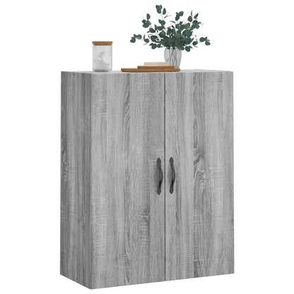 Mobile a Parete Grigio Sonoma 69,5x34x90 cm Legno Multistrato