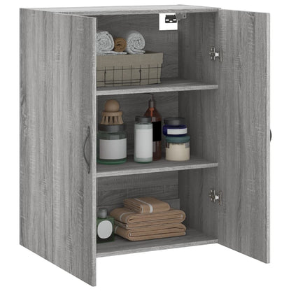 Mobile a Parete Grigio Sonoma 69,5x34x90 cm Legno Multistrato - homemem39